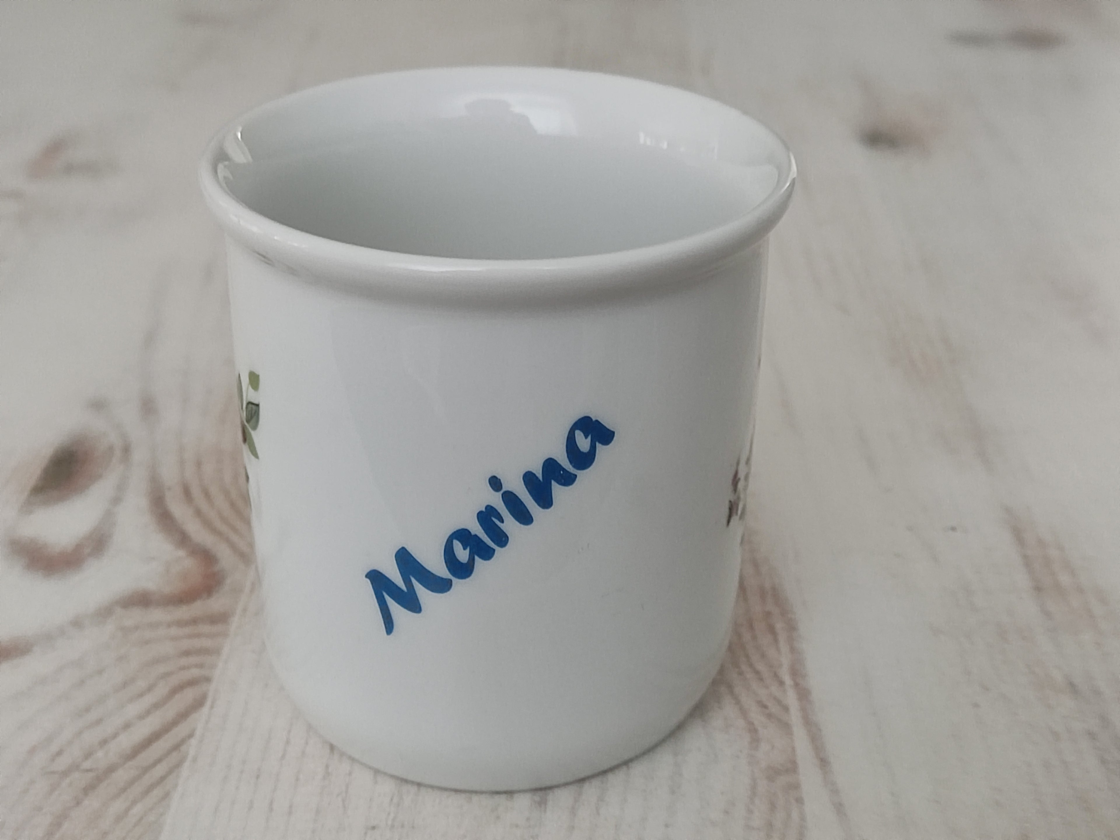 Personalisiertes Kindergeschirr Set mit Namen - Froschkönig Märchenmotiv - Tasse Teller Schüssel - Geschenk zur Taufe, Geburt & zum Geburtstag