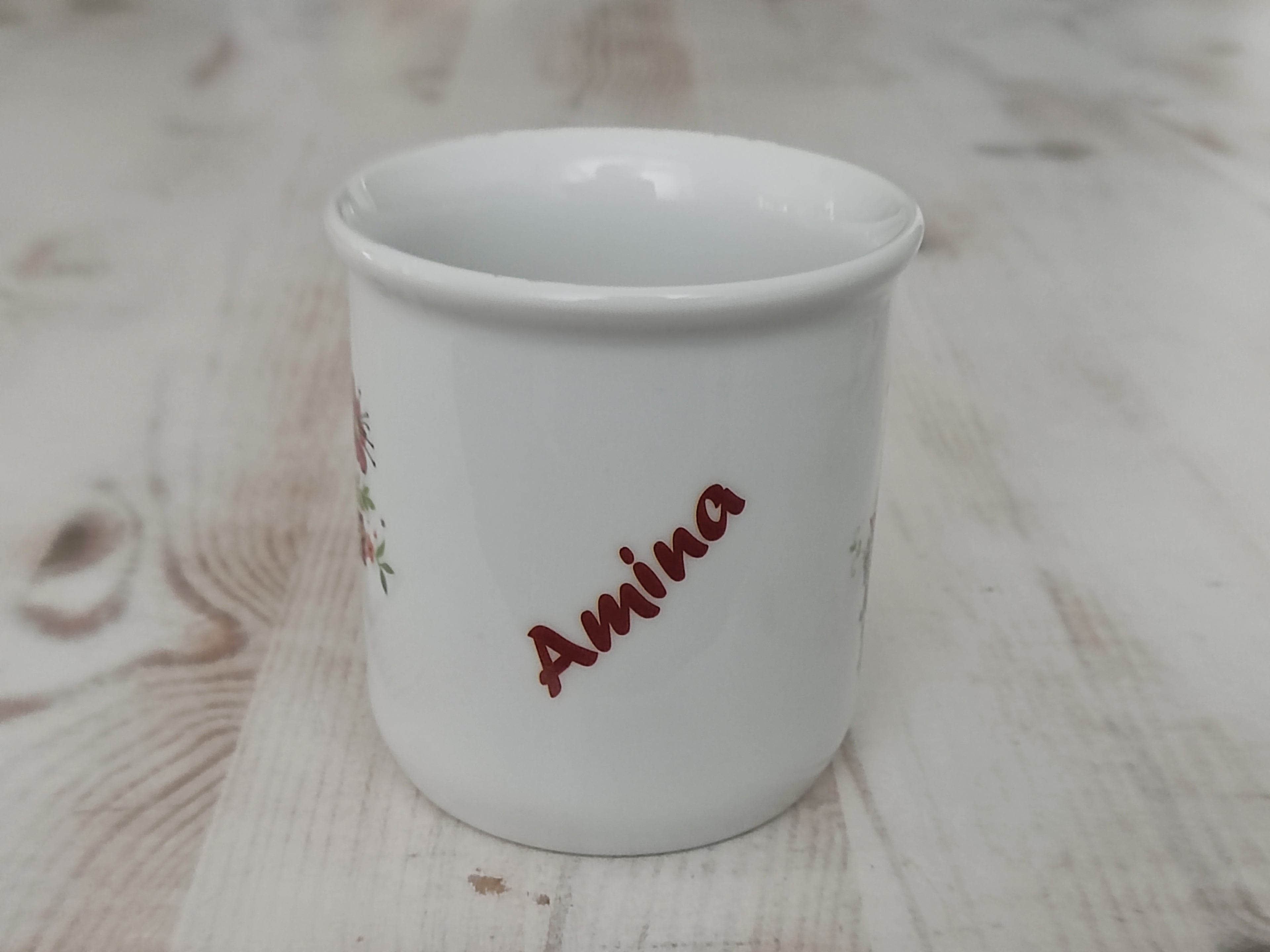Personalisiertes Kindergeschirr Set mit Namen - Schneewittchen und die sieben Zwerge Märchenmotiv - Tasse Teller Schüssel - Geschenk zur Taufe, Geburt & zum Geburtstag